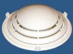 White Louvered Vent for Boat Cover